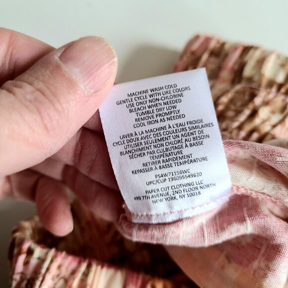 Wild Sky three-tiered maxi summer boho floral skirt with slit on a side. - Picture 7 of 11